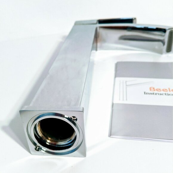 Beelee BL0531CH Tall Vessel Bathroom Faucet - Single Handle Chrome 1-Hole Modern - Picture 3 of 8